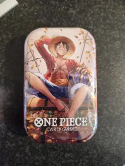 One Piece TCG Mini Tin Pack Set Vol 2 Luffy Straw Hat New Sealed English - Image 1