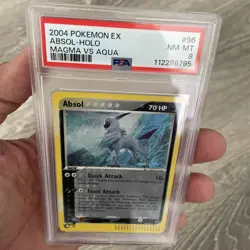 2004 Pokemon EX Team Magma vs Team Aqua Absol Holo #96 Secret Rare PSA 8 - Image 3