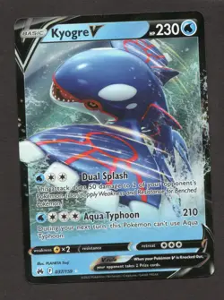 Kyogre V 037/159 Crown Zenith Ultra Rare Holo Pokemon TCG Card NM - Image 1