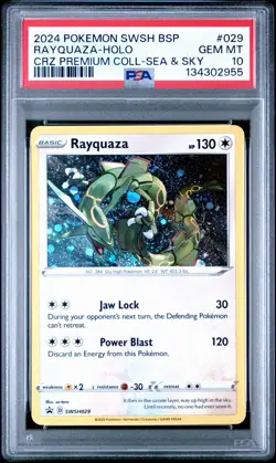 Rayquaza SWSH029 SWSH: Sword & Shield Promo Cards Holo PSA 10 - Image 1