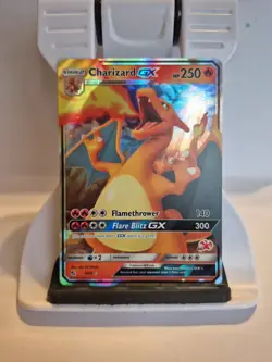Pokemon TCG Charizard GX Hidden Fates Holo Ultra Rare Card 9/68 - Image 1