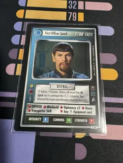 2000 Star Trek CCG 1E Mirror, Mirror 74UR - First Officer Spock Card - Image 1