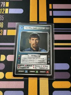 2000 Star Trek CCG 1E Mirror, Mirror 74UR - First Officer Spock Card - Image 3
