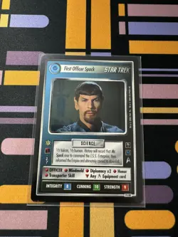 2000 Star Trek CCG 1E Mirror, Mirror 74UR - First Officer Spock Card - Image 5