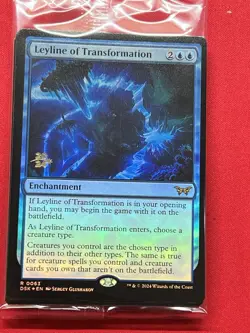 Leyline of Transformation Duskmourn Prerelease Promo Stamped Factory Sealed - Image 1