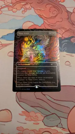 Nine Lives (0793) Foil MTG Secret Lair: Raining Cats and Dogs NM-M - Image 1