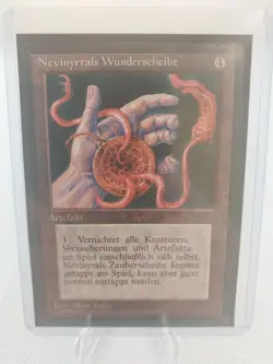Vintage MTG Magic the Gathering Nevinyrral's Disk Revised Foreign BB German - Image 1