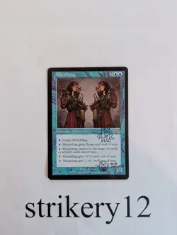 1x Morphling - Urza's Saga - Signed Twice by RK Post - MTG - Image 1