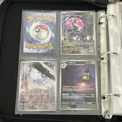 Pokemon TCG Mixed Card Lot Binder Pikachu Mew Charizard Holo Foil Full Art V - Image 2