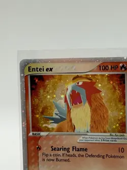 Pokemon Entei ex 100 HP Holo Rare Card EX Team Magma vs Team Aqua 91/95 English - Image 3