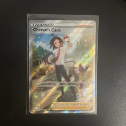 Pokemon TCG Cherens's Care GG58/GG70 Crown Zenith Full Art Trainer - Image 1
