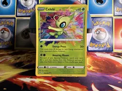 Pokemon Celebi Amazing Rare Holo SWSH04: Vivid Voltage 009/185 NM - Image 1