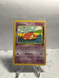 Pokemon TCG Slowpoke Team Rocket 67/82 Regular 1st Edition Common - LP - Image 2