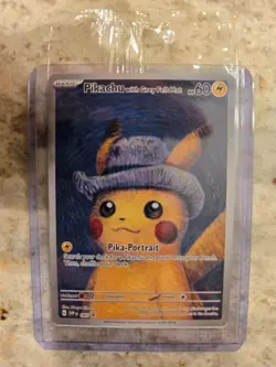 Pikachu with Gray Felt Hat Van Gogh Promo SVP #085 Pokemon Sealed - Image 2