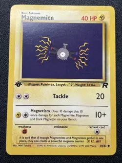 Pokemon Magnemite 60/82 Team Rocket 1st Edition NM / LP - Image 1