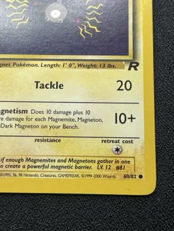 Pokemon Magnemite 60/82 Team Rocket 1st Edition NM / LP - Image 4