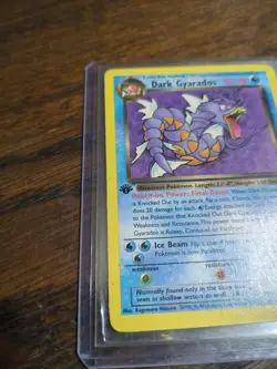 Dark Gyarados ⭐ 25/82 1st Edition WOTC Rare Team Rocket 2000 Pokemon - Image 2