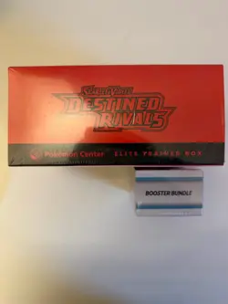 Pokemon Center Destined Rivals ETB and Booster Bundle New Sealed - Image 3