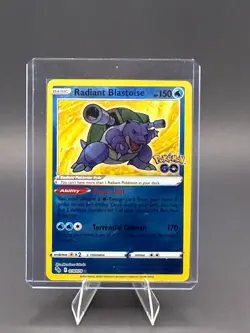 Radiant Blastoise Pokemon Pokemon Go 018/078 Radiant Rare Holofoil Near Mint - Image 1