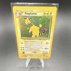 Pokemon TCG Ampharos 01/64 Neo Revelation Holo Rare Unlimited Card English - Image 1