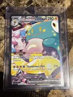 Pokemon TCG Iono's Bellibolt EX Journey Together Ultra Rare Holo Card 183/159 - Image 1