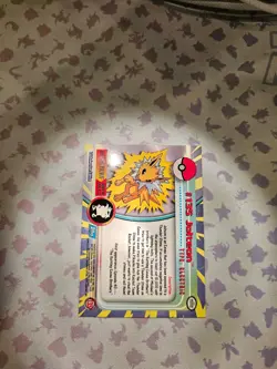 Jolteon #135 Topps TV Animation Edition Rainbow Foil Blue Logo LP Pokemon Card - Image 4