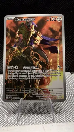 Zamazenta 201/182 IR Destined Rivals Sv10 ILLUSTRATION RARE HOLO Pokemon English - Image 1