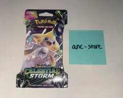 Pokemon 🔥CELESTIAL STORM🔥Sleeved Booster Pack - Factory Sealed New - Unweighed - Image 1