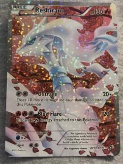 Pokemon Reshiram(Full Art) RC22/RC25 Legendary Treasures: Radiant Collection - Image 2