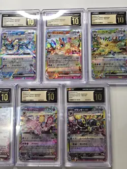 Pokemon Eevee & Evolutions Bundle Terastal Festival EX Japanese CGC Prestine 10 - Image 3