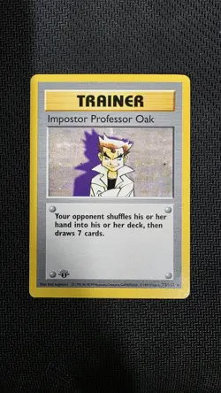Pokemon TCG - Impostor Professor Oak (73/102) 1st Edition Base Set Shadowless - Image 1