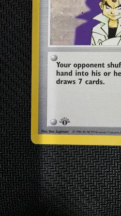Pokemon TCG - Impostor Professor Oak (73/102) 1st Edition Base Set Shadowless - Image 5