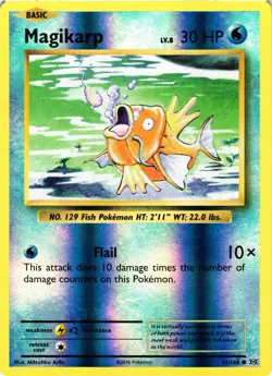 Pokemon TCG XY Evolutions Reverse Holo Magikarp 33/108 VLP - Image 1