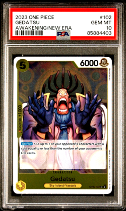 2023 One Piece OP-05 Awakening Era Holo 102 Gedatsu PSA 10 Gem Mint POP 5 Anime - Image 1