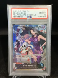 2025 ONE PIECE PROMOS PSA MAGAZINE EXCLUSIVE #038 BOA HANCOCK PSA 10 - Image 1