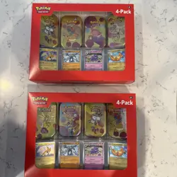 Scarlet & Violet 151 Mini Tins 4 Pack SAMS CLUB SEALED Pokemon TCG x2 - Image 1