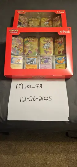 Scarlet & Violet 151 Mini Tins 4 Pack SAMS CLUB SEALED Pokemon TCG x2 - Image 2