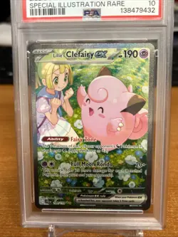 PSA 10 Lillie's Clefairy ex SIR 184/159 Pokemon Journey Together ENGLISH GEM - Image 2