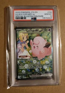PSA 10 Lillie's Clefairy ex SIR Pokemon TCG Journey Together 184/159 - Image 2