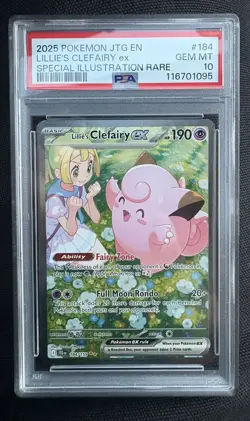 POKEMON PSA 10 SV 2025 Journey Together Lillie's Clefairy ex 184/159 SIR - Image 1