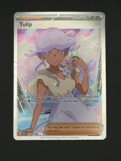 Tulip 244/182 SV04: Paradox Rift Holo Pokemon Card TCG Full Art Trainer - Image 1