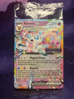 Pokemon TCG Sylveon ex - 041/131 (Prismatic Evolutions Stamp) Promo Card SEALED - Image 1