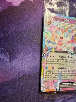 Pokemon TCG Sylveon ex - 041/131 (Prismatic Evolutions Stamp) Promo Card SEALED - Image 2