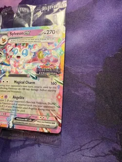 Pokemon TCG Sylveon ex - 041/131 (Prismatic Evolutions Stamp) Promo Card SEALED - Image 3