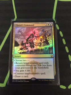 MTG Magic The Gathering Ojutai’s Command Foil Promo Commander - Image 1