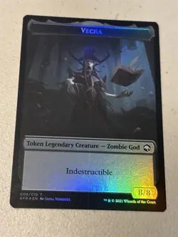 mtg foil token Vecna // Dog Illusion, 008//003, Forgotten Realms, unplayed - Image 1