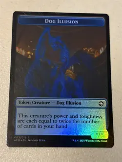mtg foil token Vecna // Dog Illusion, 008//003, Forgotten Realms, unplayed - Image 2