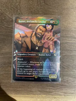 MTG Barret, Avalanche Leader 472 Borderless (Chocobo Track Foil) Final Fantasy - Image 1