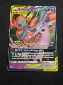 Pokemon ESPEON & DEOXYS GX 72/236 | Unified Minds | 2019 - Image 1