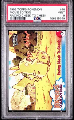 PSA 9 - Racing Cheek to Cheek #48 1999 TOPPS Movie Edition - Pokemon - Image 1